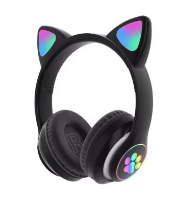Cat Ear Gaming Headset — RGB Glow Light Stereo Bass - Gadgets | Sync & Switch