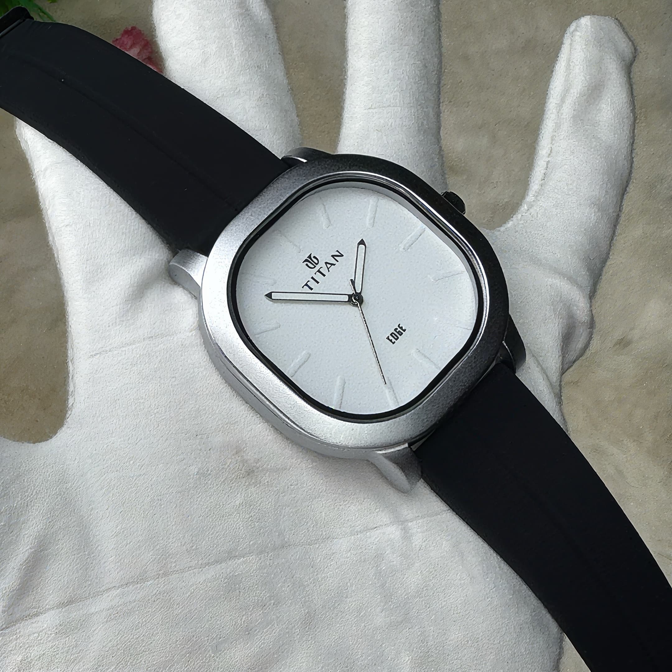 Square Dial Leather Strap Watch - product image 1