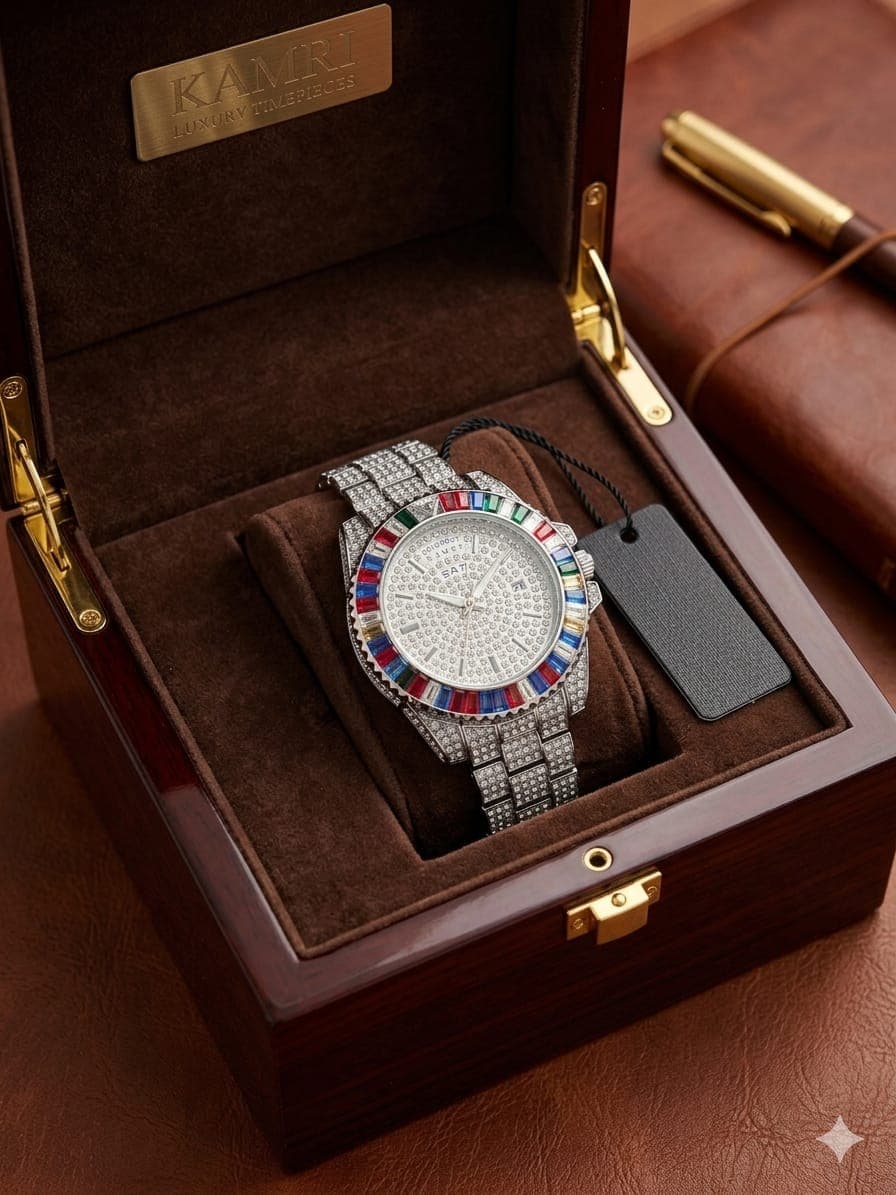 KAMRI Luxury Premium Diamond Cut Watch - Luxury Watch | Sync & Switch