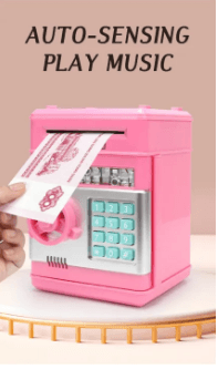 Electronic Piggy Bank Safe Box Money Boxes For Children Digital Coins - Toy | Sync & Switch