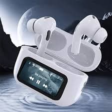 A9 Pro ANC Touch Screen Display Earbuds - Earbuds | Sync & Switch