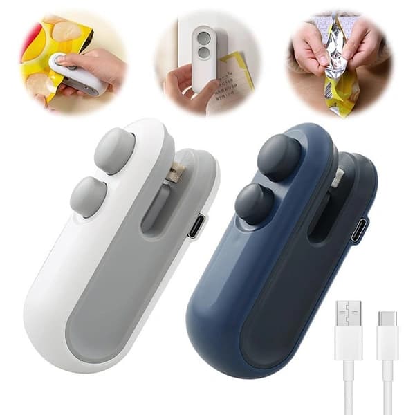 USB Rechargeable Handheld Food Bag Sealer – Seal Freshness Anytime - Electronics devices | Sync & Switch