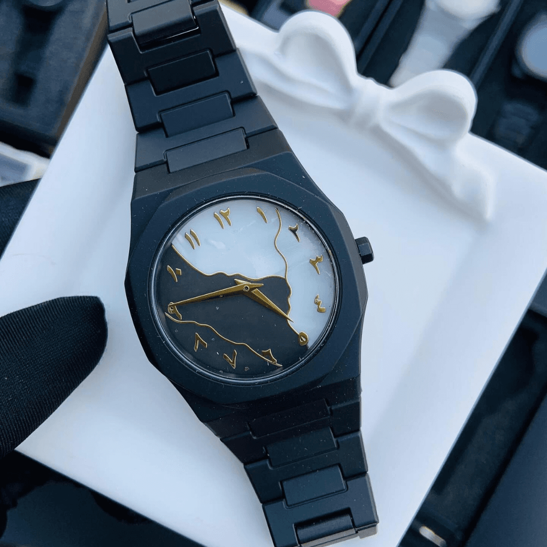 Aura watch 2025 New Arabic Aura Watch Black Modern Creative Design - Luxury Watch | Sync & Switch