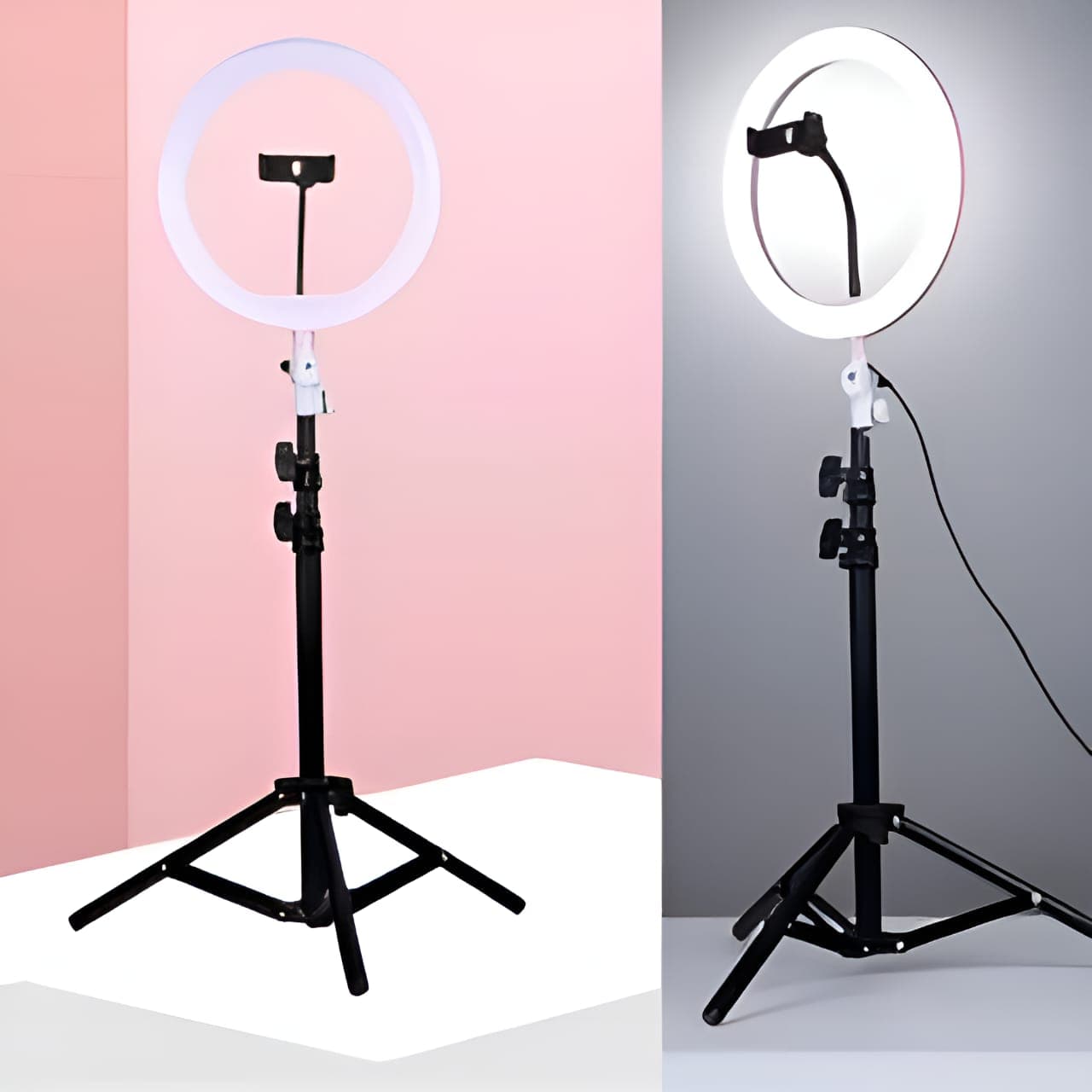 12 inch Selfie LED Ring Light with Tripod Stand ring lights with stand - Tripod &Ring Light | Sync & Switch