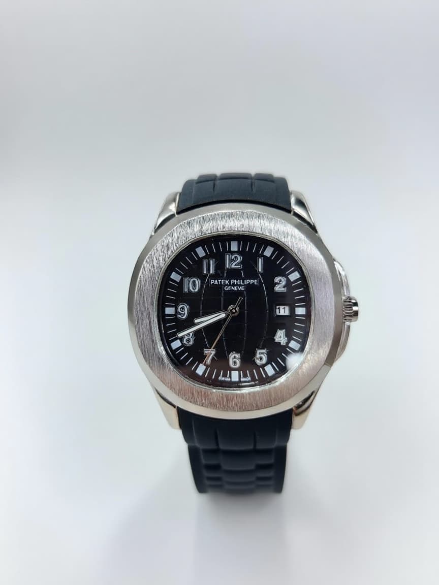 Patek Philippe Black with embossed grid texture watch - Luxury Watch | Sync & Switch